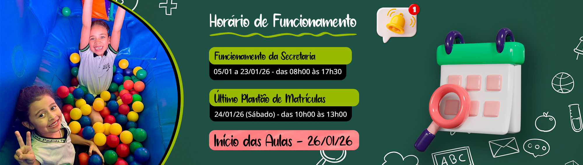 Horário de Funcionamento